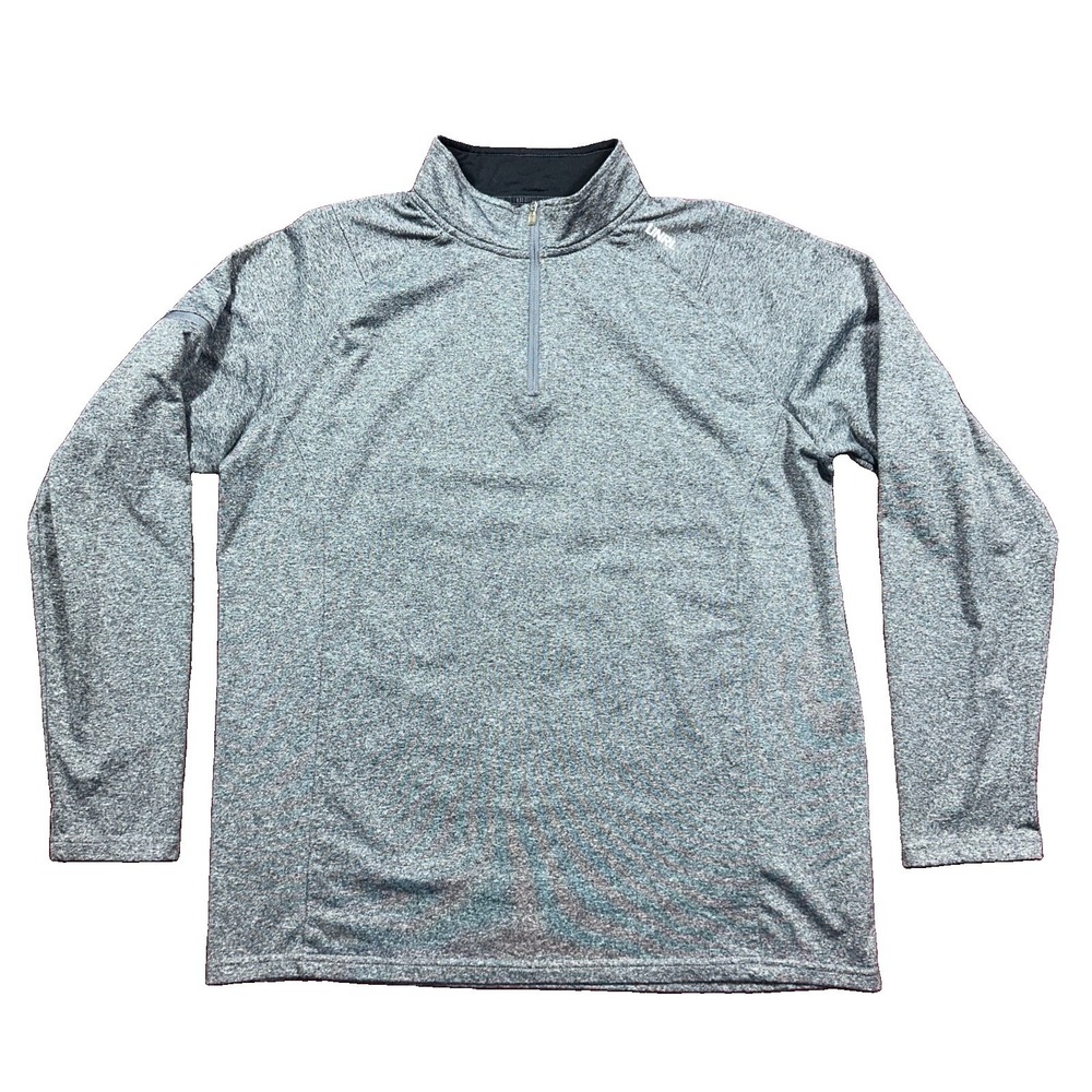 UNRL Quarter Zip Pullover Mens Large Gray Athletic Performance